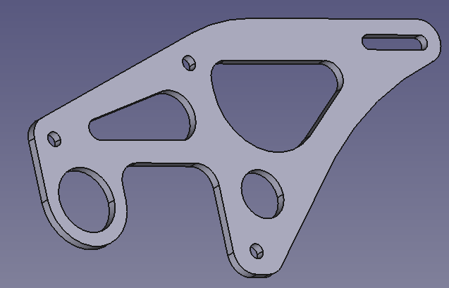 RAW 700 Рама-Боковина крепления регуля правая